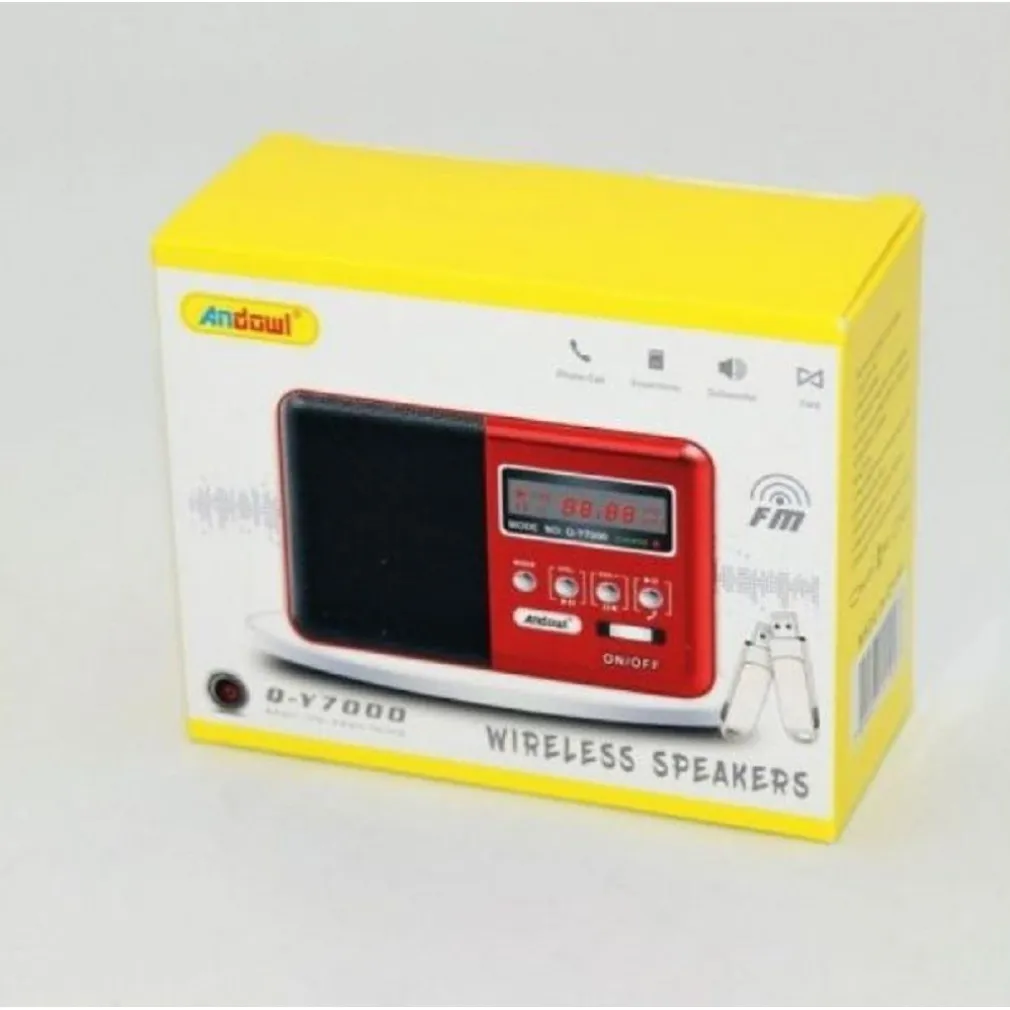 SPEAKER WIRELESS BLUETOOTH RICARICABILE ALTOPARLANTE RADIO FM PORTATILE Q-Y7000