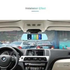 SPECCHIETTO CAMERA POSTERIORE HD REGISTRATORE AUTO SPECCHIO RETROVISORE Q-A182