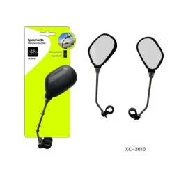 SPECCHIETTO RETROVISORE FLESSIBILE ATTACCO UNIVERSALE PER BICI BICICLETTA XC2616
