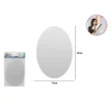 SPECCHIO ADESIVO FORMA OVALE ADESIVA MURALE ARREDAMENTO CASA 20 X 30 CM
