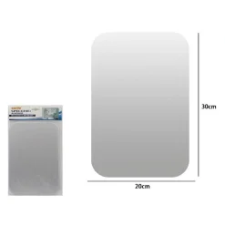SPECCHIO ADESIVO FORMA RETTANGOLARE ADESIVA MURALE ARREDAMENTO CASA 20X30CM