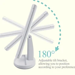 SPECCHIO ORIENTABILE 360 GRADI TOUCH SCREEN TAVOLO 2 INGRANDIMENTI BAGNO MAKE UP