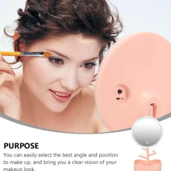 SPECCHIO PER TRUCCO MAKEUP DA TAVOLO CON LUCE A LED RICARICABILE + PORTAGIOIELLI