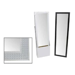 SPECCHIO RETTANGOLARE IN PVC SPECCHIERA CON CORNICE DECORATA 30 X 120 CM 193228