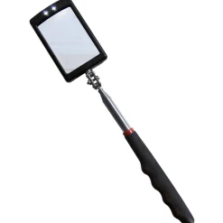 SPECCHIO SPECCHIETTO ISPEZIONE SNODABILE ALLUNGABILE CON LUCE RIPAZIONI MOTORI