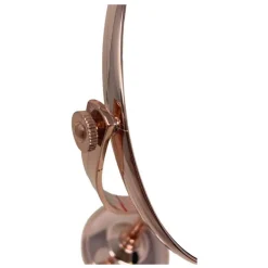 SPECCHIO TAVOLO COSMETICO OVALE CON ZOOM GIREVOLE ORO ROSA 19.5X16X33.5 CM 69417