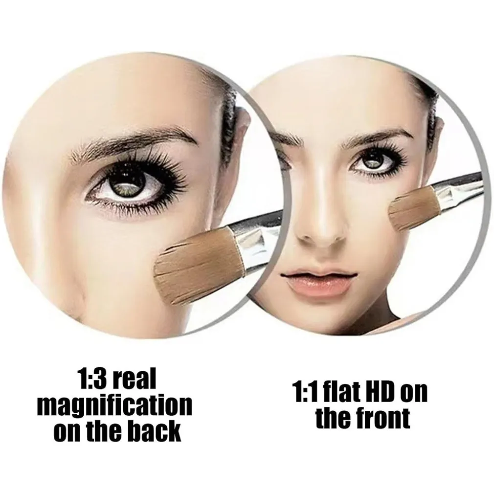 SPECCHIO TRUCCO A PARETE ILLUMINATO CON INGRANDIMENTO DIMMERABILE LED RICARICABILE TOUCH