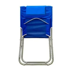 SPIAGGINA CON CUSCINO PER TESTIERA BLU TEXTILENE 57X47X95CM PIEGHEVOLE PORTATILE 281032