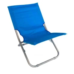 SPIAGGINA IN TESSUTO OXFORD BLU PIEGHEVOLE SEDIA PER MARE CAMPEGGIO PORTATILE 281050