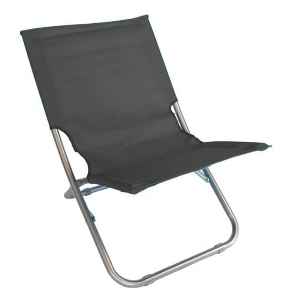 SPIAGGINA IN TESSUTO OXFORD GRIGIA PIEGHEVOLE SEDIA MARE CAMPEGGIO PORTATILE 281049