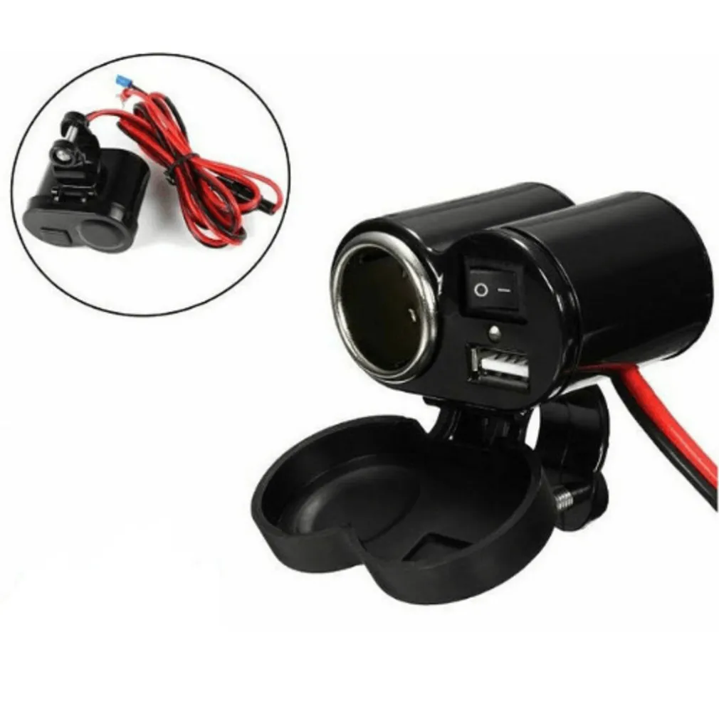 SPINA ACCENDINO CARICABATTERIA PER MOTO CELLULARE PORTE USB ACCENDISIGARI Q-A47