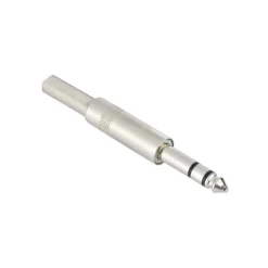SPINOTTO JACK 6.35 MM MASCHIO PER AUDIO STEREO DA SALDARE CONNETTORE COASSIALE