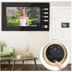 SPIONCINO ELETTRONICO DIGITALE PORTA CAMPANELLO CON MONITOR 4.3'' CON FOTOCAMERA