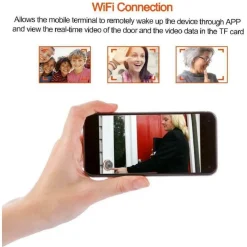 SPIONCINO ELETTRONICO WIFI DIGITALE SCHERMO 4.3'' CAMPANELLO ELETTRONICO CW432