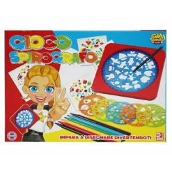 SPIROGRAFO IMPARA A DISEGNARE CON ACCESSORI DISEGNO GIOCATTOLO GIOCO BAMBINI