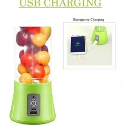 SPREMIAGRUMI ELETTRICO PORTATILE USB BORRACCIA FRULLATORE POWERBANK BATTERIA
