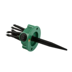 SPRUZZATORE ACQUA GIARDINO IRRIGATORE 360 GRADI ROTANTE 12 TUBI INNAFFIA PRATO