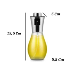 SPRUZZINO OLIO PER FRIGGITRICE AD ARIA 200 ML SPRUZZATORE OLIERA SPRAY PORTATILE