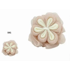SPUGNA A RETE BAGNO PER DOCCIA CON FIORE MORBIDA ESFOLIANTE SCRUBBER ROSA 79583