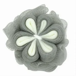 SPUGNA A RETE DA BAGNO DOCCIA CON FIORE MORBIDA ESFOLIANTE SCRUBBER GRIGIA 79587