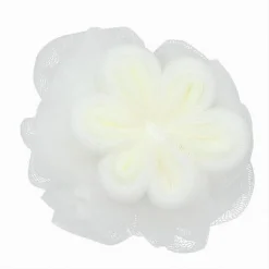 SPUGNA A RETE DA BAGNO DOCCIA CON FIORE MORBIDA ESFOLIANTE SCRUBBER BIANCA 79582