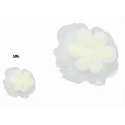 SPUGNA A RETE DA BAGNO DOCCIA CON FIORE MORBIDA ESFOLIANTE SCRUBBER BIANCA 79582