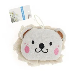 SPUGNA A RETE PER DOCCIA BAGNO SPUGNETTA ESFOLIANTE PELLE CORPO CON CAGNOLINO 10772