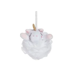 SPUGNA A RETINA PER DOCCIA BAGNO SPUGNETTA ESFOLIANTE PELLE CORPO CON UNICORNO 87249