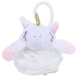 SPUGNA A RETINA PER DOCCIA BAGNO SPUGNETTA ESFOLIANTE PELLE CORPO CON UNICORNO 87249