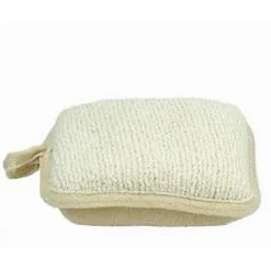 SPUGNA DOCCIA ESFOLIANTE BAGNO PER CURA CORPO BOMBATA 13X9.5X4.5CM BEIGE 79651