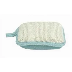 SPUGNA DOCCIA ESFOLIANTE BAGNO PER CURA CORPO BOMBATA 13X9.5X4.5CM AZZURRO 79652