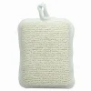 SPUGNA DOCCIA ESFOLIANTE BAGNO PER CURA CORPO BOMBATA 13X9.5X4.5 CM BIANCA 79648