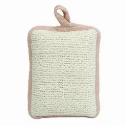SPUGNA DOCCIA ESFOLIANTE BAGNO PER CURA CORPO BOMBATA 13X9.5X4.5 CM ROSA 79649