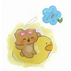 SPUGNA RETINA DA DOCCIA BAGNO SPUGNETTA A RETE CON ORSO PAPERA PELLE CORPO 10748