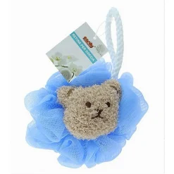 SPUGNA RETINA PER DOCCIA DA BAGNO SPUGNETTA A RETE CON ORSETTO PELLE CORPO 10686