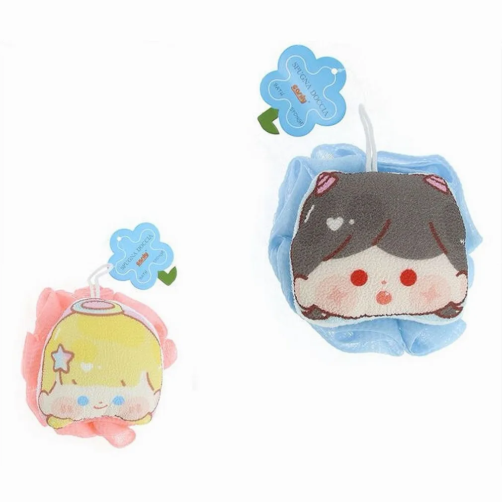 SPUGNA RETINA PER DOCCIA BAGNO SPUGNETTA A RETE ANGELO DIAVOLO PELLE CORPO 10749