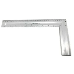 SQUADRA COMBINATA IN ALLUMINIO CON RIGHELLO 300 MM ANGOLO 90 GRADI 91846