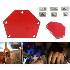 SQUADRA MAGNETICA MAGNETE SALDATURA 30° 45° 60° 75° 90° 120° 75LB 33KG ESAGONALE