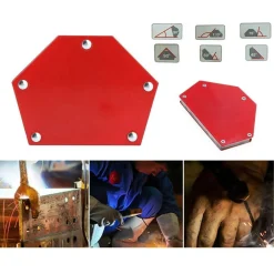 SQUADRA MAGNETICA MAGNETE SALDATURA 30° 45° 60° 75° 90° 120° 50LB 22KG ESAGONALE
