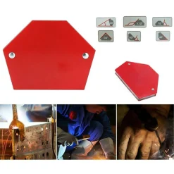 SQUADRA MAGNETICA MAGNETE SALDATURA 30° 45° 60° 75° 90° 120° 25LB 12KG ESAGONALE