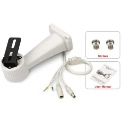 STAFFA MOTORIZATA RUOTABILE A MURO PER TELECAMERE DI VIDEOSORVEGLIANZA