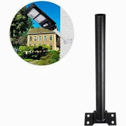 STAFFA PALO PER LAMPIONE SOLARE STRADALE SUPPORTO IN METALLO STAFFA MURO PARETE