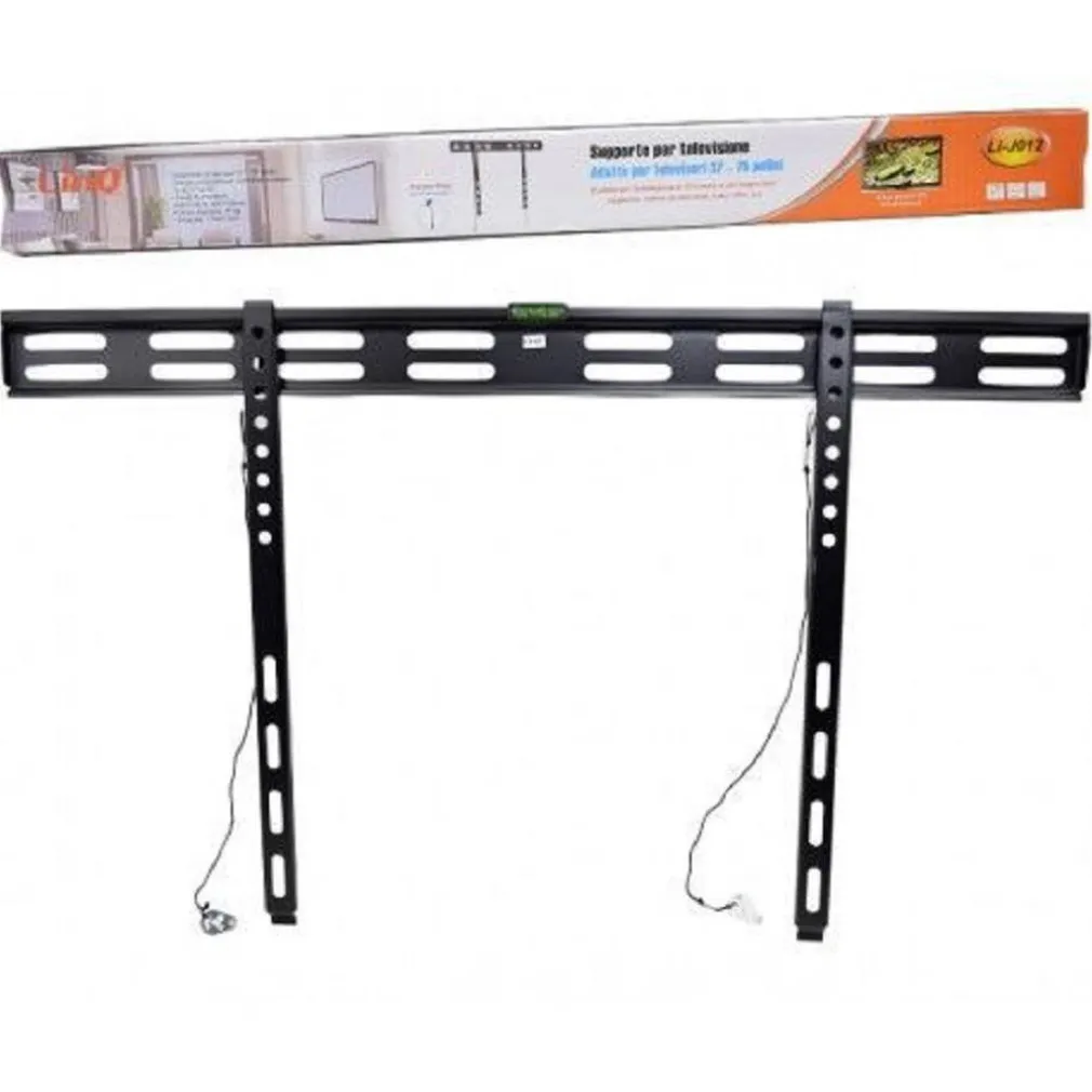 STAFFA PORTA TV A MURO SUPPPORTO PER TV DA 37″ A 75″ CON LIVELLA CON BOLLA LI-J012
