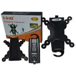 STAFFA PORTA TV A MURO SUPPORTO SNODABILE MONITOR DA 10″ A 27″ FINO 25KG LI-L034S