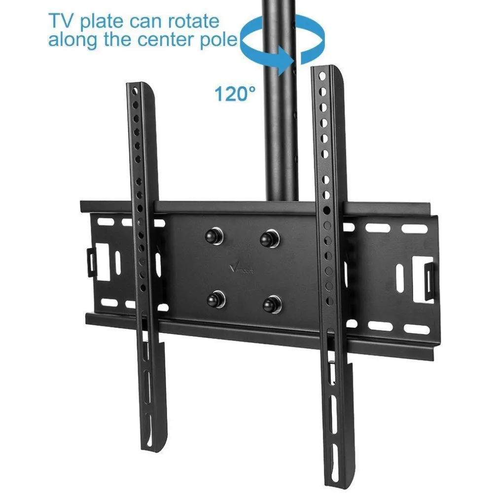 STAFFA PORTA TV MONITOR DA 37" A 55" SUPPORTO PARETE SOFFITTO 360° FINO 50KG