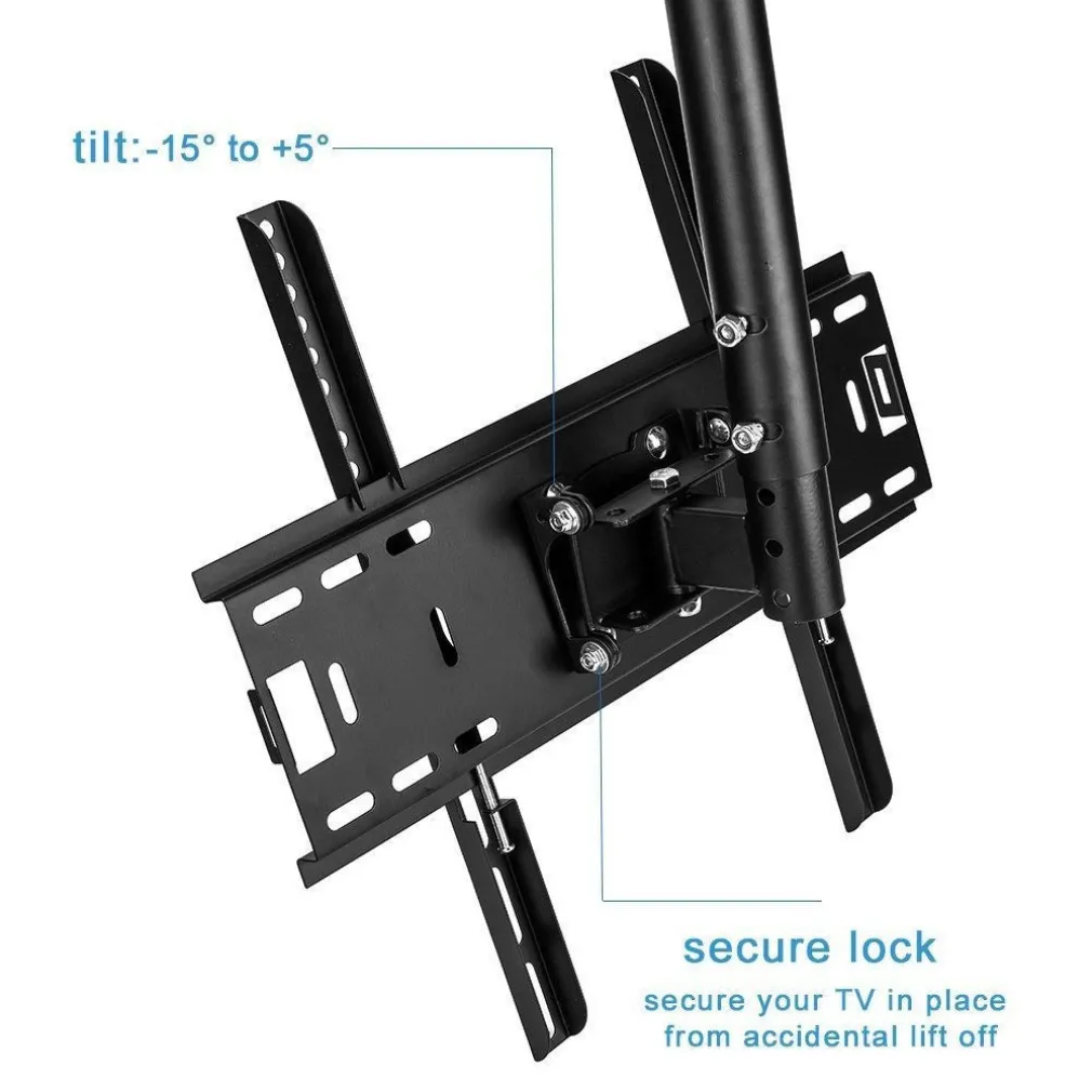 STAFFA PORTA TV MONITOR DA 37" A 55" SUPPORTO PARETE SOFFITTO 360° FINO 50KG