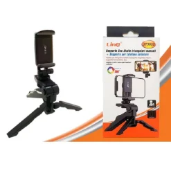 STAFFA SUPPORTO BASE PER SMARTPHONE ROTANTE A 360° CON STAFFE TRIANGOLARI JT3832