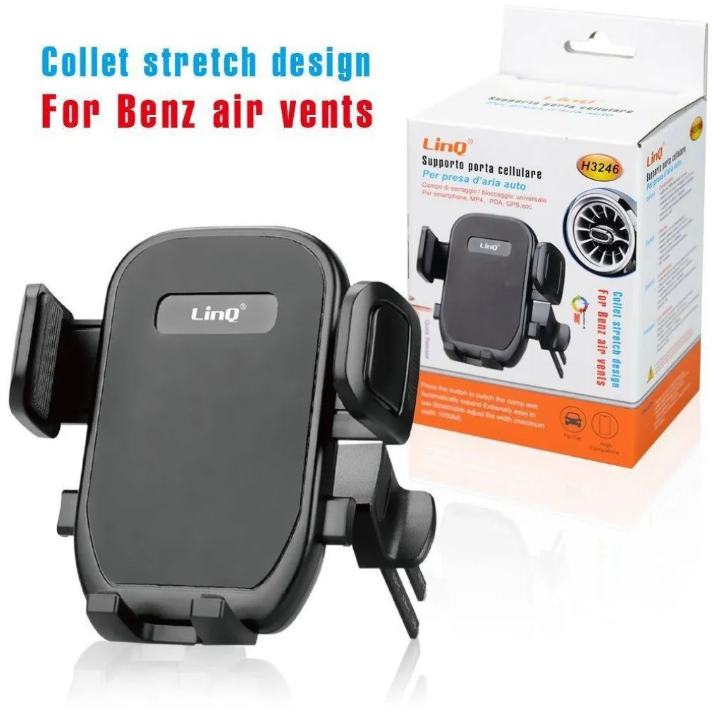 STAFFA SUPPORTO DA AUTO PORTACELLULARE SMARTPHONE PRESA ARIA MERCEDES BENZ H3246