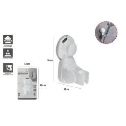 STAFFA SUPPORTO PARETE A VENTOSA PER BRACCETTO DOCCETTA SOFFIONE DOCCIA 59539
