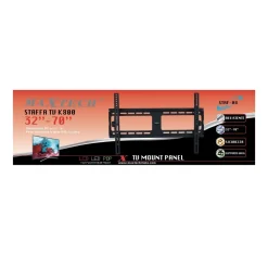 STAFFA TV SUPPORTO DA MURO PARETE TELEVISIONE 32”-70” FINO 60KG MAXTECH STAF-08